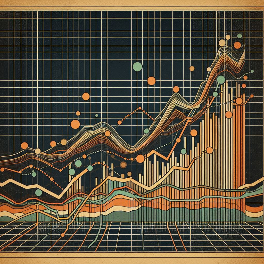 A confusing line chart created by DALL-E 3